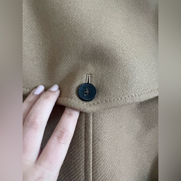 NWT Karen Millen Italian Manteco Wool Blend Self Tie Belted Trench Coat - Picture 12 of 13